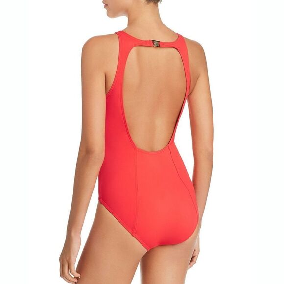 New! AMORESSA MIRACLESUIT Red Women's One-Piece Swimsuit Bathing Suit Red 14 - Picture 7 of 9